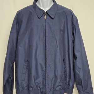 Chaps XL Navy Blue Windbreaker Jacker Mens